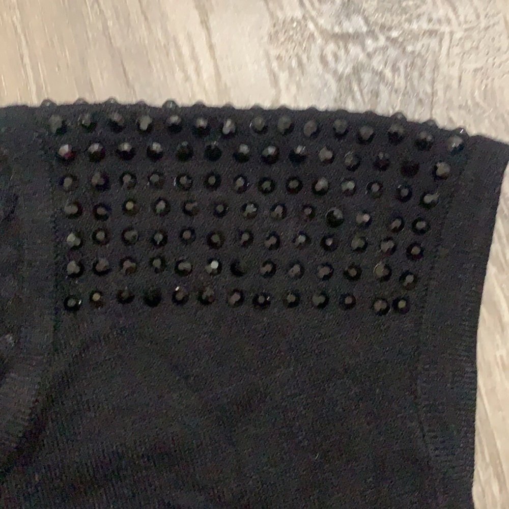 36. Express Sweater Dress with Rhinestone Detail - Picture 3 of 4